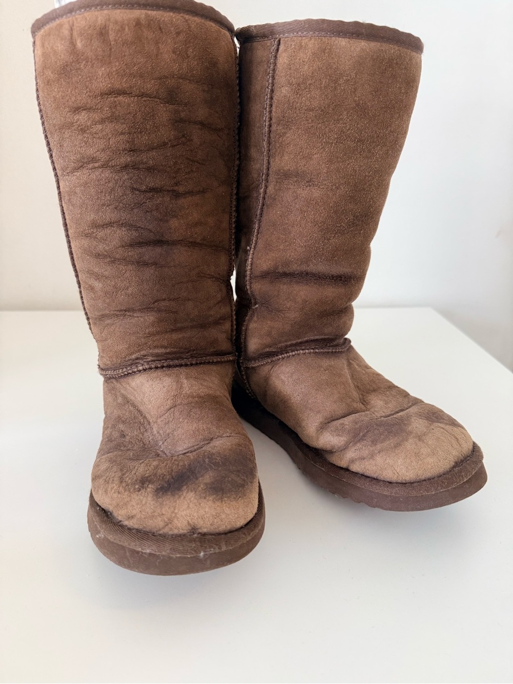 UGG Brown Suede Tall Women's Boots
